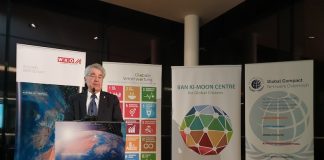 Innovative Geschäftsmodelle und die SDG Heinz Fischer, Präsident der Republik Österreich a.D. & Vizevorsitzender des Ban Ki-moon Centre for Global Citizens fordert in seiner Ansprache die Unternehmen zum Handeln auf