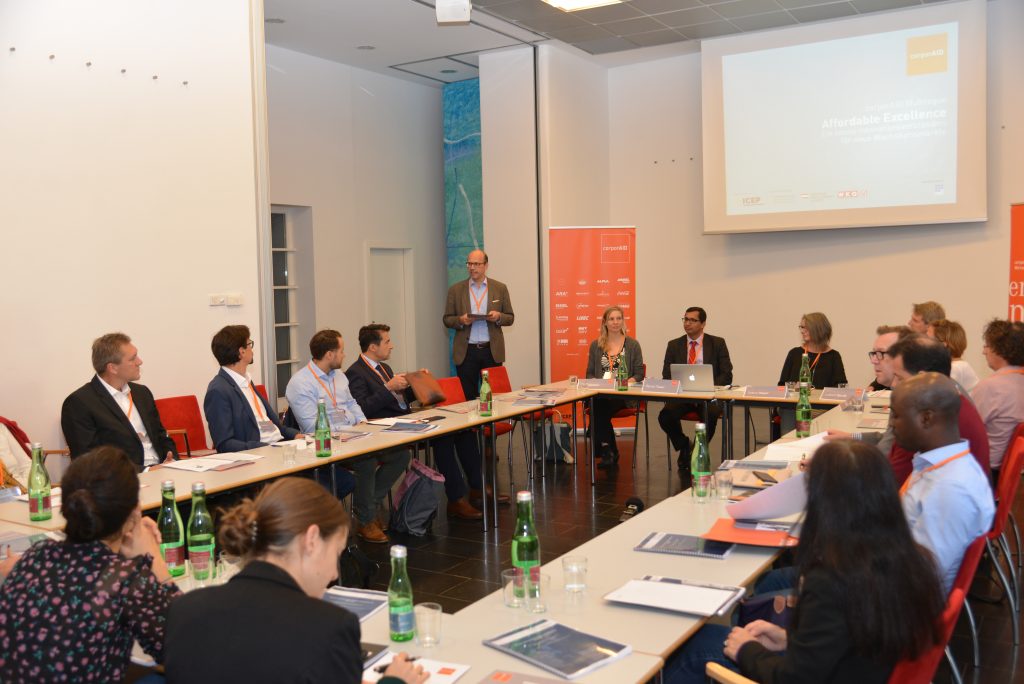 corporAID Multilogue: Affordable Excellence (4. Oktober 2018)