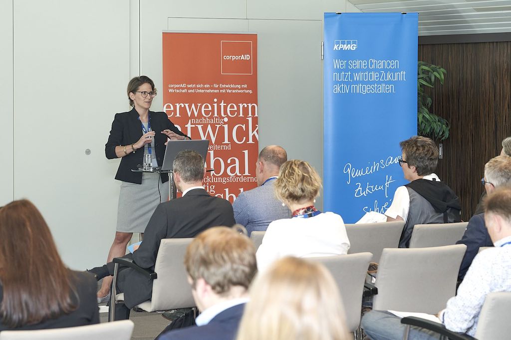 Sophie Langer-Hansel beim corporAID Multilogue: The Wider Circle am 12. September 2019 in Wien