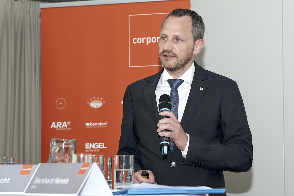 Bernhard Heneis (OMV) beim corporAID Multilogue: The Wider Circle am 12. September 2019 in Wien.