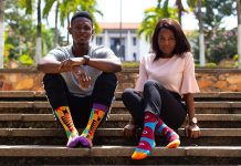 Emerging Marken aus Afrika Afrisocks aus Ghana sprechen eine internationale Kundschaft an.