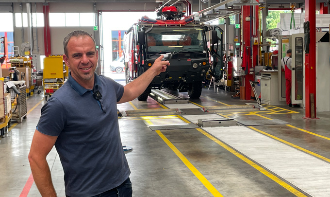 Rosenbauer Klaus Hörschläger im Werk